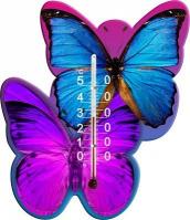 Термометр комнатный сувенирный `Бабочка` на липучке картон 300059