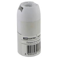 -Патрон Е14 термостойкий пластик подвесной  белый TDM SQ0335-0009